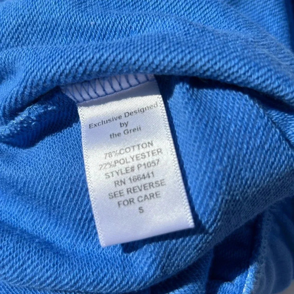 The GREii Velour/Velvet Blue Colorblock Tracksuit Lounge Retro Women’s Size S - Picture 14 of 15